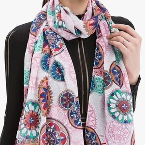 Chiffon Scarf/Wrap/Belt/Accessory Kaleidoscope Print